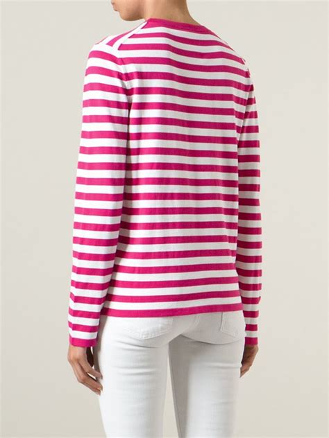 michael kors pink t shirt|Michael Kors shirt striped.